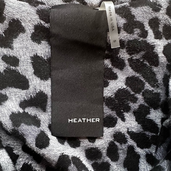 Black Leopard Print Open-Front Sweater with zip up over shoulder. - Picture 8 of 12
